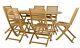 Newbury 6 Seater Garden Furniture Set Table And Chairs Outdoor Patio Set Wooden