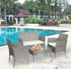 Outdoor 4-piece Rattan Garden Sofa Chair Table Furniture Set Patio Conservatory
