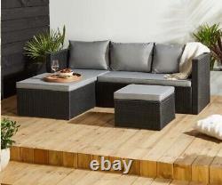 Outdoor Corner Rattan Sofa Patio Garden Furniture