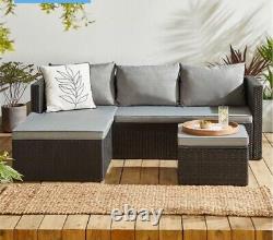 Outdoor Corner Rattan Sofa Patio Garden Furniture