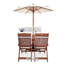 Outdoor Dining Oval Table and Chairs Set Garden Patio Furniture FSC Acacia