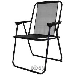 Outdoor Garden Furniture Set Dining Table Patio Deck 4 Chairs & Parasol 6pc