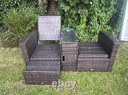 Outdoor Garden Rattan Sofa Lounger Recliner Wicker Patio Furniture Set