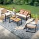 Outdoor Rattan Furniture Patio Furniture Set Wicker Outdoor Conversation Set