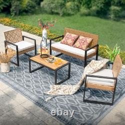 Outdoor Rattan Furniture Patio Furniture Set Wicker Outdoor Conversation Set