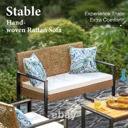 Outdoor Rattan Furniture Patio Furniture Set Wicker Outdoor Conversation Set