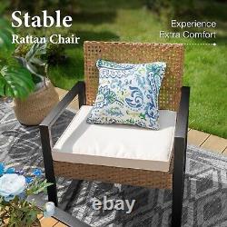 Outdoor Rattan Furniture Patio Furniture Set Wicker Outdoor Conversation Set