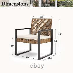 Outdoor Rattan Furniture Patio Furniture Set Wicker Outdoor Conversation Set
