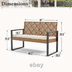 Outdoor Rattan Furniture Patio Furniture Set Wicker Outdoor Conversation Set