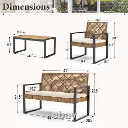 Outdoor Rattan Furniture Patio Furniture Set Wicker Outdoor Conversation Set