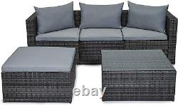 Outdoor Rattan Garden Furniture Set Malaga Conservatory Patio Sofa set