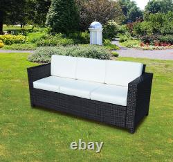 Outdoor Rattan Garden Patio Wicker Weave Furniture Table Sofa Chair Mixed Brown
