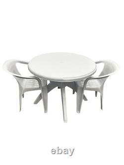 Patio Furniture Sets, White plastic patio table and chairs sets Garden Furniture