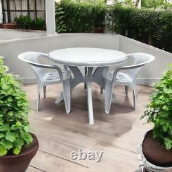 Patio Furniture Sets, White plastic patio table and chairs sets Garden Furniture