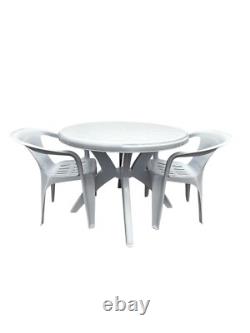 Patio Furniture Sets, White plastic patio table and chairs sets Garden Furniture