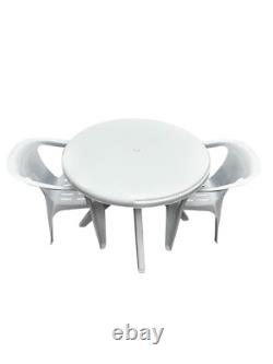 Patio Furniture Sets, White plastic patio table and chairs sets Garden Furniture