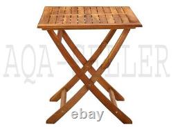 Patio Garden Table Outdoor Wood Dining Folding Tables Rectangle Wooden Furniture