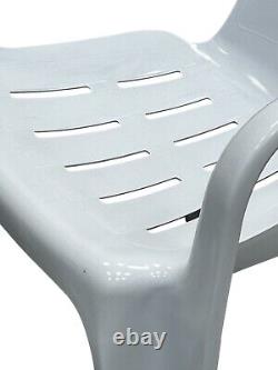 Plastic Patio Garden Furniture Set, Patio Table and Chairs 4 Chairs & 1 Table