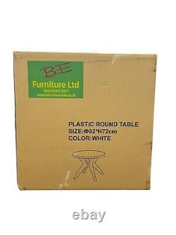 Plastic Patio Garden Furniture Set, Patio Table and Chairs 4 Chairs & 1 Table