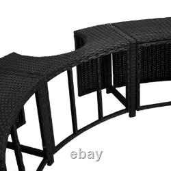 Poly Rattan Spa Surround Hot Tub Wicker Enclosure Outdoor Furniture Garden Patio