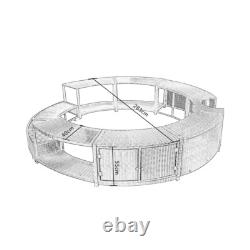 Poly Rattan Spa Surround Hot Tub Wicker Enclosure Outdoor Furniture Garden Patio