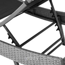 Rattan Day Bed Sun Canopy Lounger Recliner Garden Furniture Patio Terrace USED
