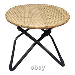 Rattan Folding Bistro Set 2 Chairs & Table Outdoor Patio Garden Furniture
