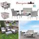 Rattan Furniture Garden Furniture Table Sofa Chairs Set Outdoor Patio Wicker 4pc