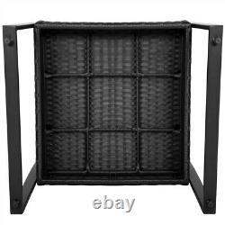 Rattan Furniture Sets 2 Seater Garden Chairs and Patio Table 3pcs Bistro Sets