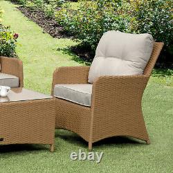 Rattan Garden Furniture 4 Piece Patio Set Aluminium High Qaulity Fully Assembled