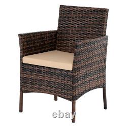 Rattan Garden Furniture 4 Piece Set Outdoor Wicker Patio Chairs Table Sofa Set