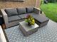 Rattan Garden Furniture 4 Seater Corner Sofa Withtable Lounge Outdoor Patio Set