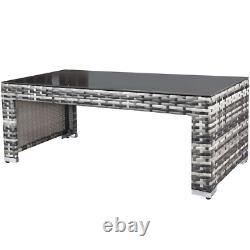 Rattan Garden Furniture 6 Seater Corner Sofa Table and Chair Outdoor Patio Set