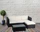 Rattan Garden Furniture Corner Sofa Set Lounger Table Patio Outdoor Conservatory