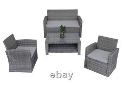 Rattan Garden Furniture Corner Sofa Set Table Outdoor Patio Wicker Lounge Set