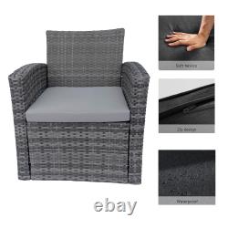 Rattan Garden Furniture Corner Sofa Set Table Outdoor Patio Wicker Lounge Set