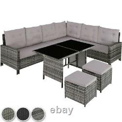 Rattan Garden Furniture Lounge Set Dining Group Corner Sofa Table Outdoor Patio