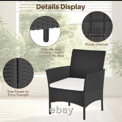 Rattan Garden Furniture Outdoor Patio Conservatory 4 Piece Set Chairs Sofa Table