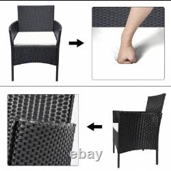 Rattan Garden Furniture Outdoor Patio Conservatory 4 Piece Set Chairs Sofa Table