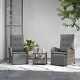 Rattan Garden Furniture Outdoor Reclining Sofa Chairs Table Patio Furniture New