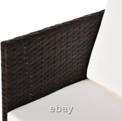 Rattan Garden Furniture Set 2 Seater Chairs Stools Cube Patio Dining Bar Table