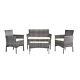 Rattan Garden Furniture Set 3/4 Pcs Chairs Sofa Table Outdoor Patio Conservatory