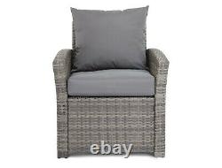 Rattan Garden Furniture Set 4 Pcs Table Chair Sofa Outdoor Patio Conservatory