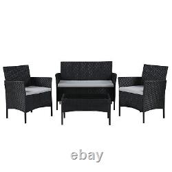 Rattan Garden Furniture Set 4 Piece Chairs Sofa Table Seater Patio Conservatory