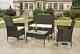 Rattan Garden Furniture Set 4-piece Outdoor Patio Furniture For Garden, Balcony