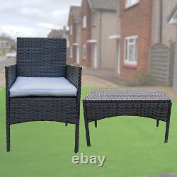 Rattan Garden Furniture Set 4 Piece Outdoor Sofa Chairs Table Patio Wicker Set