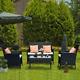 Rattan Garden Furniture Set, 4 Piece Patio Rattan Furniture Sofa Weaving Wicker