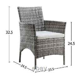 Rattan Garden Furniture Set 4 Piece Sofa Chairs Table Outdoor Patio Conservatory