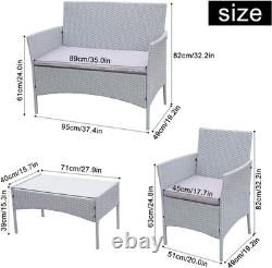 Rattan Garden Furniture Set 4 piece Patio Rattan Furniture Sofa Weaving Wicker