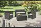 Rattan Garden Furniture Set 4pc Outdoor Table Chair Sofa Conservatory Patio